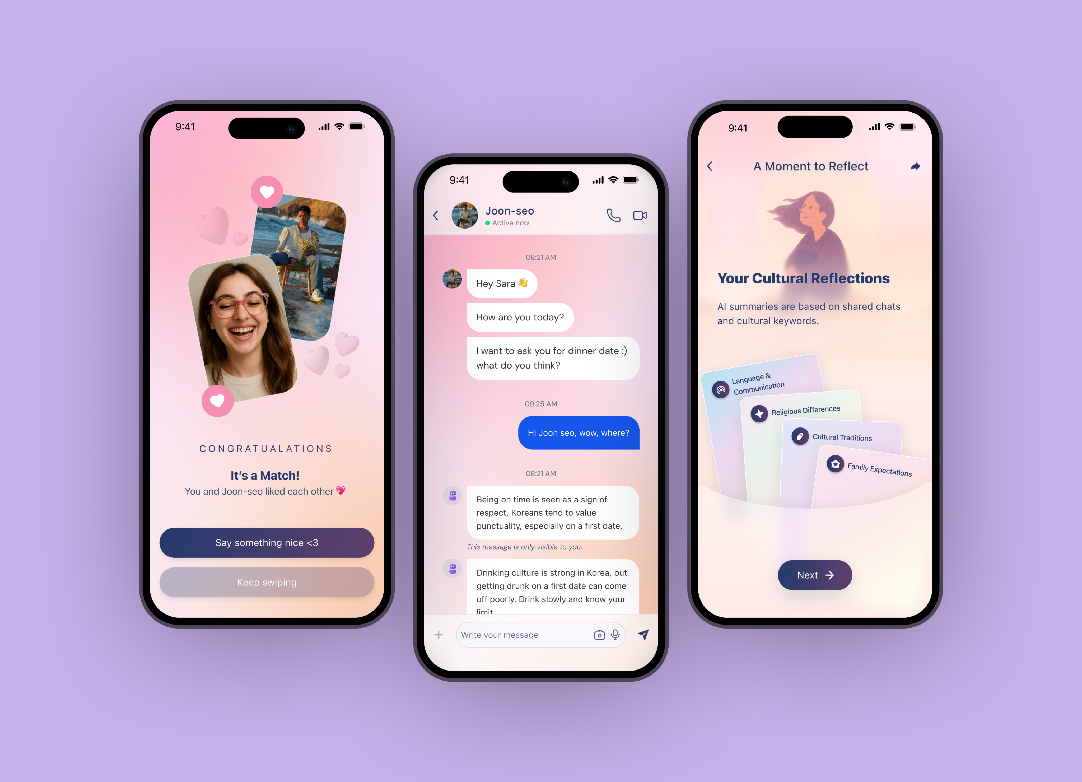 Bondi: a dating app for intercultural couples